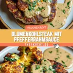 Blumenkohlsteak mit Pfefferrahmsauce 19 Pinterest Hidden Image
