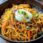 Chinesische Bratnudeln mit Ei