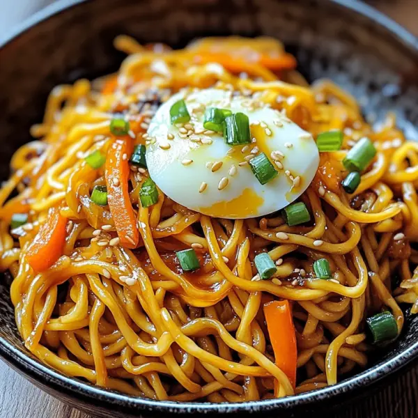 Chinesische Bratnudeln mit Ei