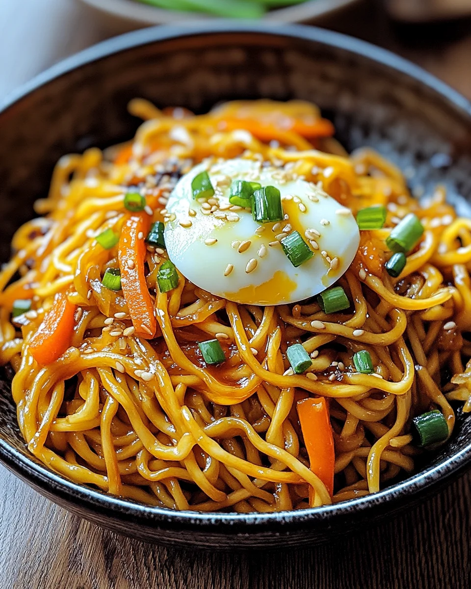 Chinesische Bratnudeln mit Ei