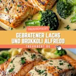 Gebratener Lachs und Brokkoli Alfredo 15 Pinterest Hidden Image