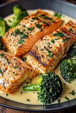 Gebratener Lachs und Brokkoli Alfredo 32 Gebratener Lachs und Brokkoli Alfredo