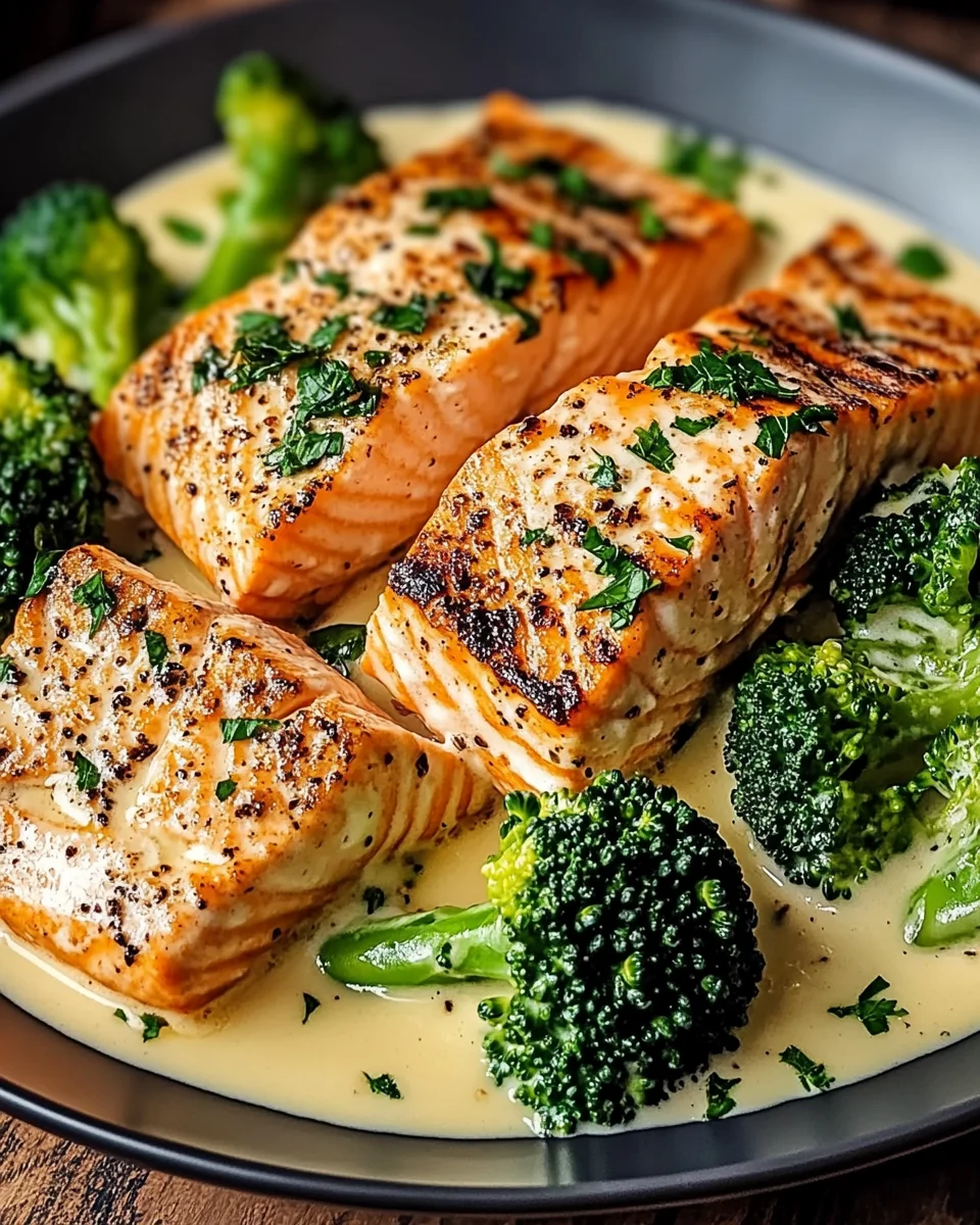 Gebratener Lachs und Brokkoli Alfredo 18 Gebratener Lachs und Brokkoli Alfredo