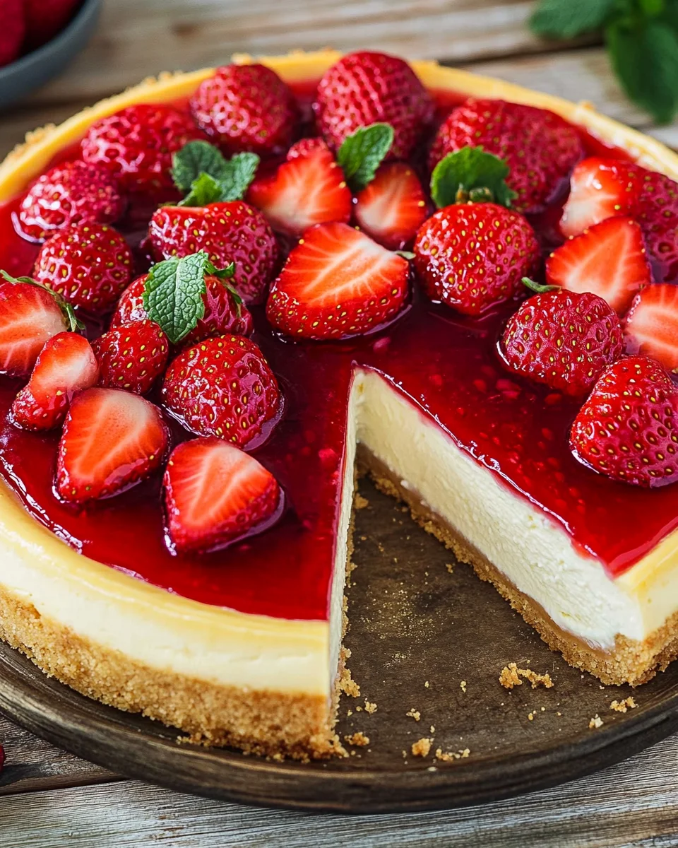 Käsekuchen mit Erdbeeren 21 Käsekuchen mit Erdbeeren