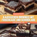 Käsekuchen Brownies mit Frischkäse und Schokolade 19 Pinterest Hidden Image