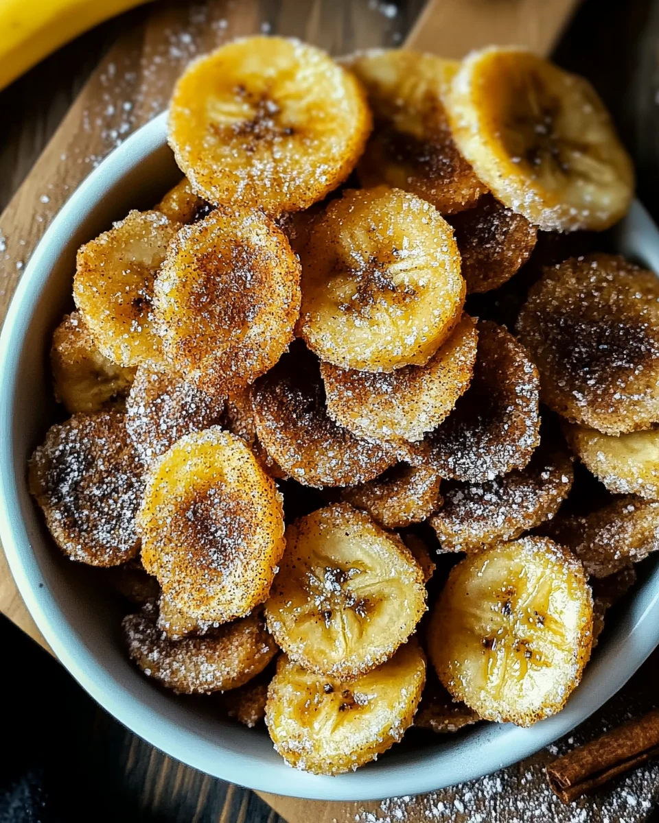 Luftfritteuse Zimt Bananen