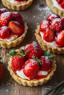 Mürbeteig Tartelettes mit Erdbeeren und Mascarponecreme