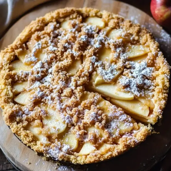 Omas blitzschneller Apfelkompott-Streuselkuchen