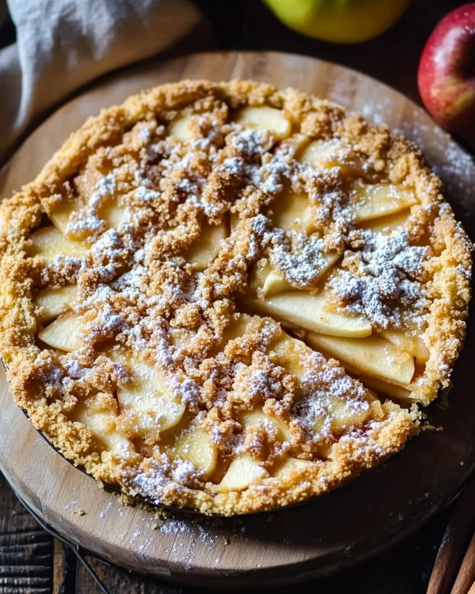 Omas blitzschneller Apfelkompott-Streuselkuchen
