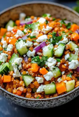 Orientalischer Rote Linsensalat mit 25 Orientalischer Rote Linsensalat mit