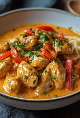 Paprika-Sahne-Hähnchen
