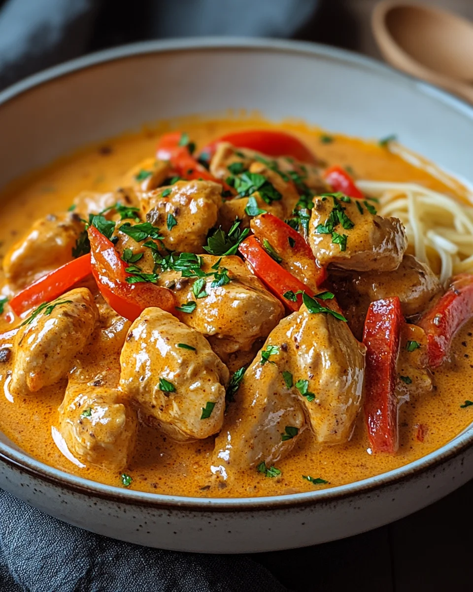 Paprika-Sahne-H&auml;hnchen