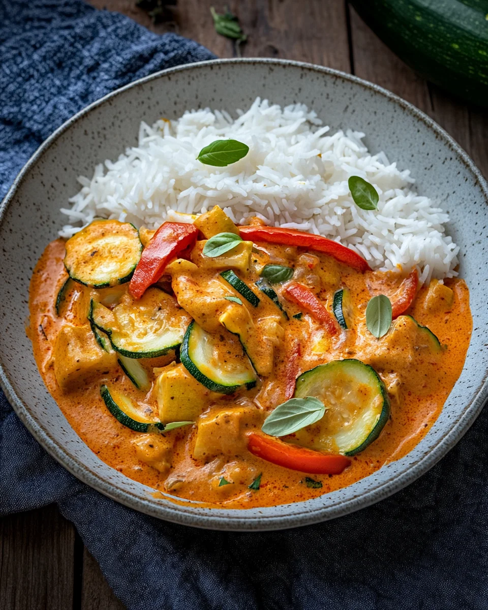 Paprika-Zucchini-Rahm-Hähnchen 18 Paprika-Zucchini-Rahm-Hähnchen