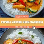 Paprika-Zucchini-Rahm-Hähnchen 17 Pinterest Hidden Image