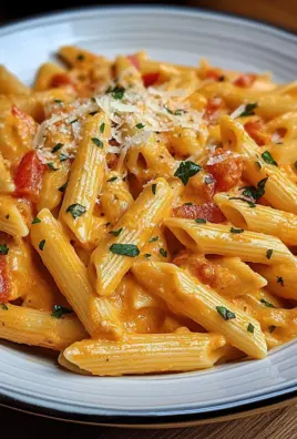 Penne in cremiger Paprikasoße 29 Penne in cremiger Paprikasoße
