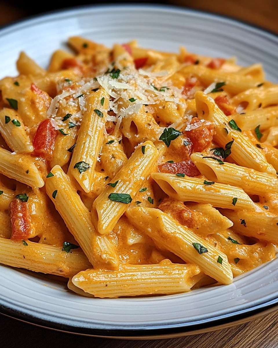 Penne in cremiger Paprikaso&szlig;e