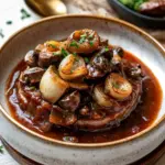 Pilzgulasch &agrave; la Bourguignonne