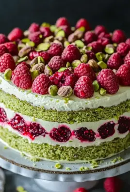 Pistazien-Himbeer-Torte mit Mascarpone-Creme 31 Pistazien-Himbeer-Torte mit Mascarpone-Creme
