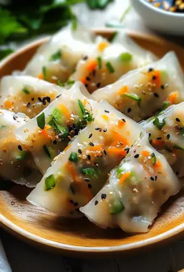 Reispapierknödel mit Gemüsefüllung