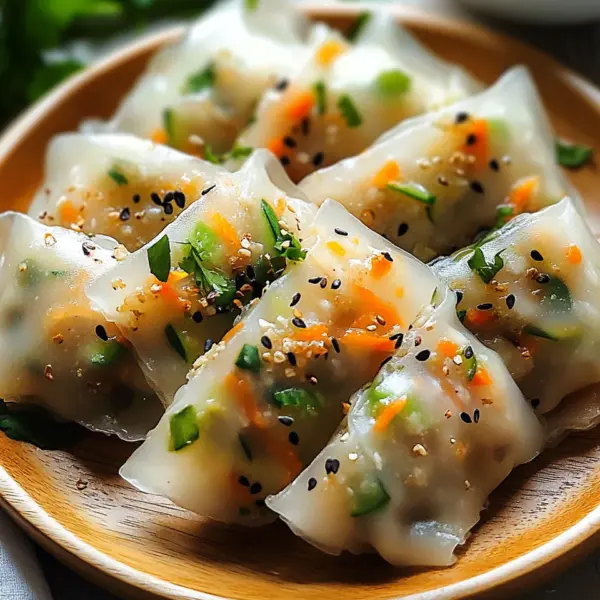 Reispapierknödel mit Gemüsefüllung
