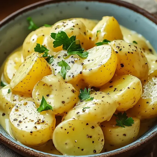 Senfsauce mit Salzkartoffeln