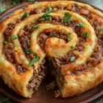 Teig eingerollt mit Hackfleisch Rezept