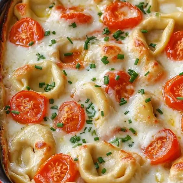 Tortellini-Auflauf mit Tomaten & Mozzarella