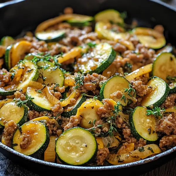 Zucchini-Hack-Pfanne