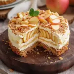 Apfel-Mascarpone-Torte mit Mandelboden