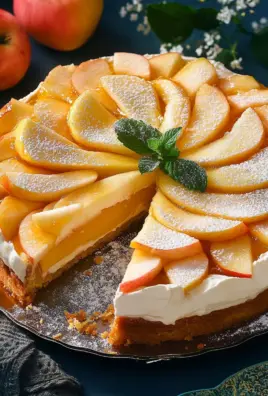 Apfeltorte mit Eierlikörcreme 25 Apfeltorte mit Eierlikörcreme