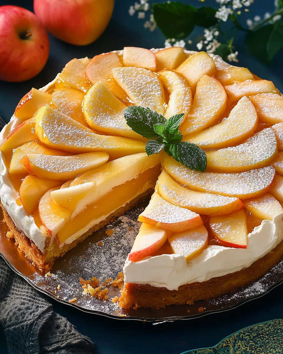 Apfeltorte mit Eierlik&ouml;rcreme