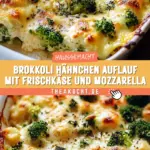 Brokkoli Hähnchen Auflauf mit Frischkäse und Mozzarella 21 Pinterest Hidden Image