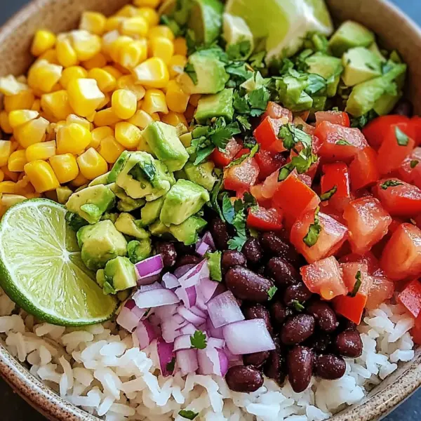 Bunte Burrito-Bowl