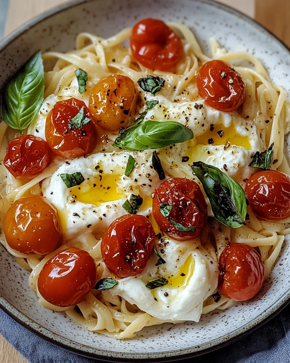 Burrata Pasta mit Tomaten aus dem Ofen 22 Burrata