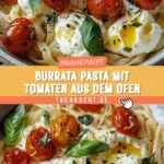 Burrata Pasta mit Tomaten aus dem Ofen 21 Pinterest Hidden Image