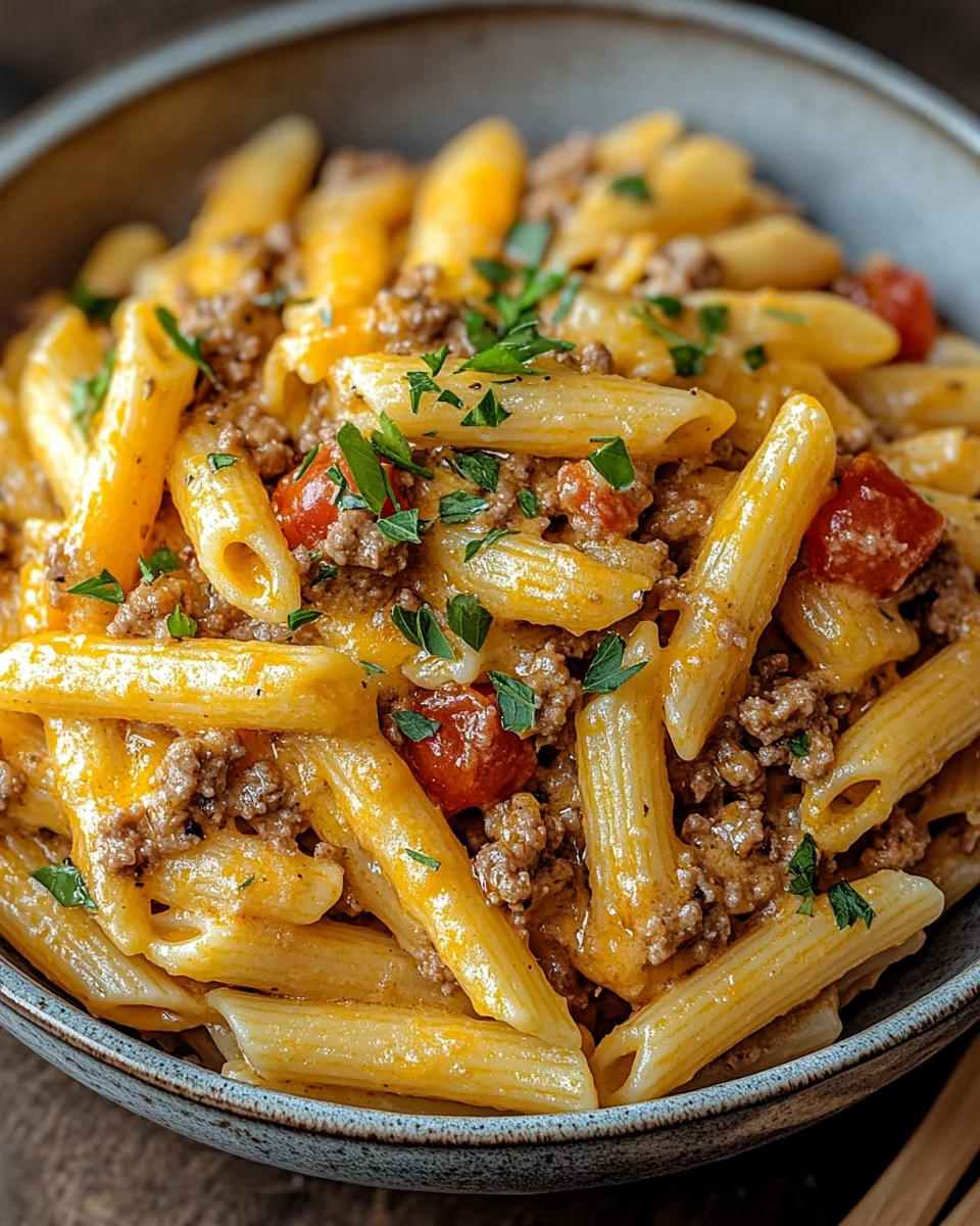 Cheeseburger-Pasta