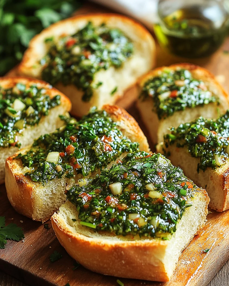Chimichurri Knoblauchbrot