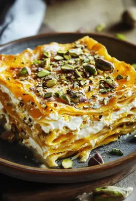 Cremige Kürbislasagne mit Ricotta und Pistazien