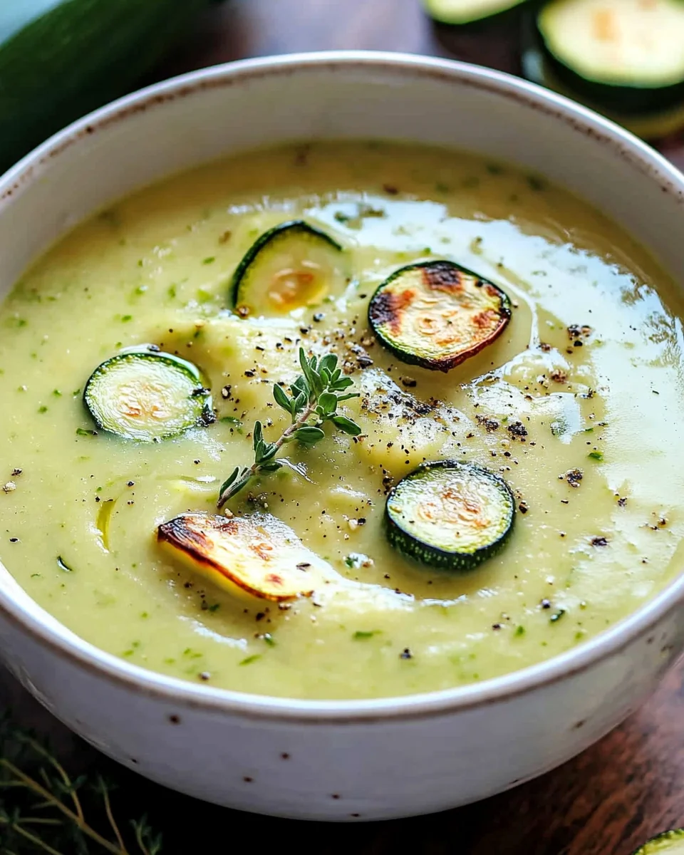 Cremige Zucchinisuppe