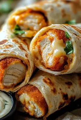 Crispy Cheesy Garlic Chicken Wraps 24 Crispy Cheesy Garlic Chicken Wraps