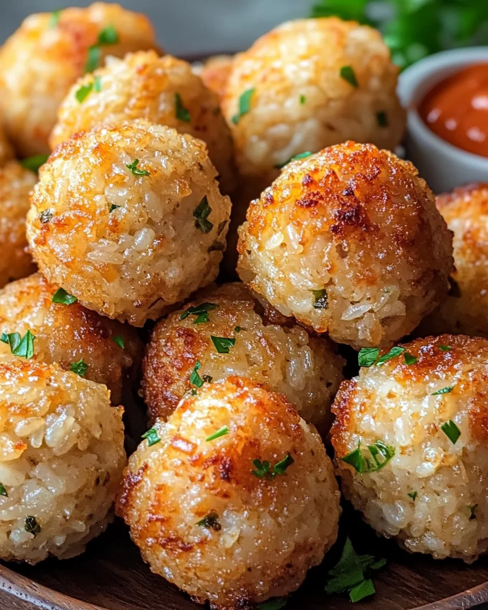 Crispy Rice Meatballs from the Air Fryer 20 Crispy Rice Meatballs from the Air Fryer