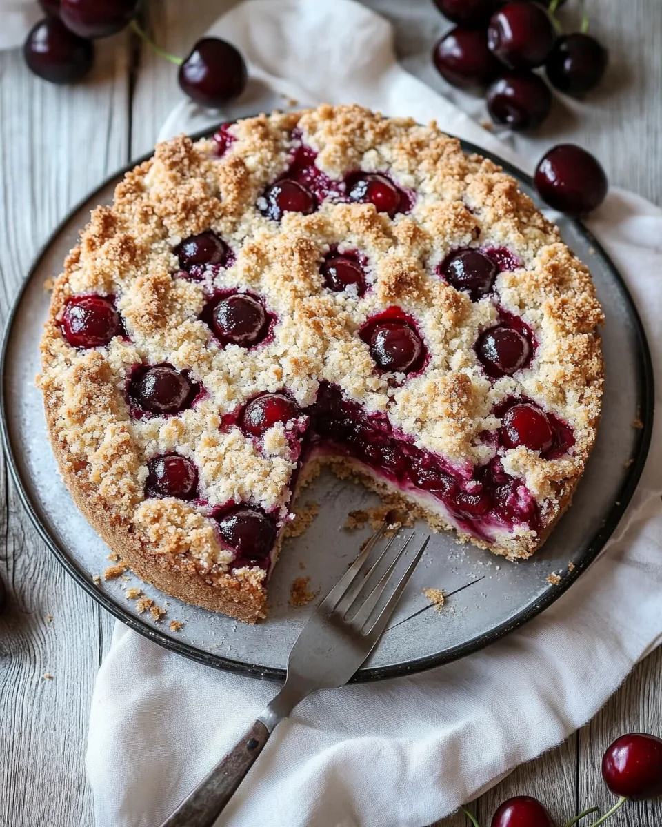 Einfacher und schneller Kirsch-Streusel-Kuchen 20 Einfacher