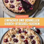 Einfacher und schneller Kirsch-Streusel-Kuchen 19 Pinterest Hidden Image