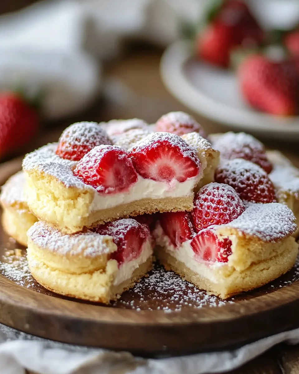 Erdbeer-Käsekuchen-Kekse