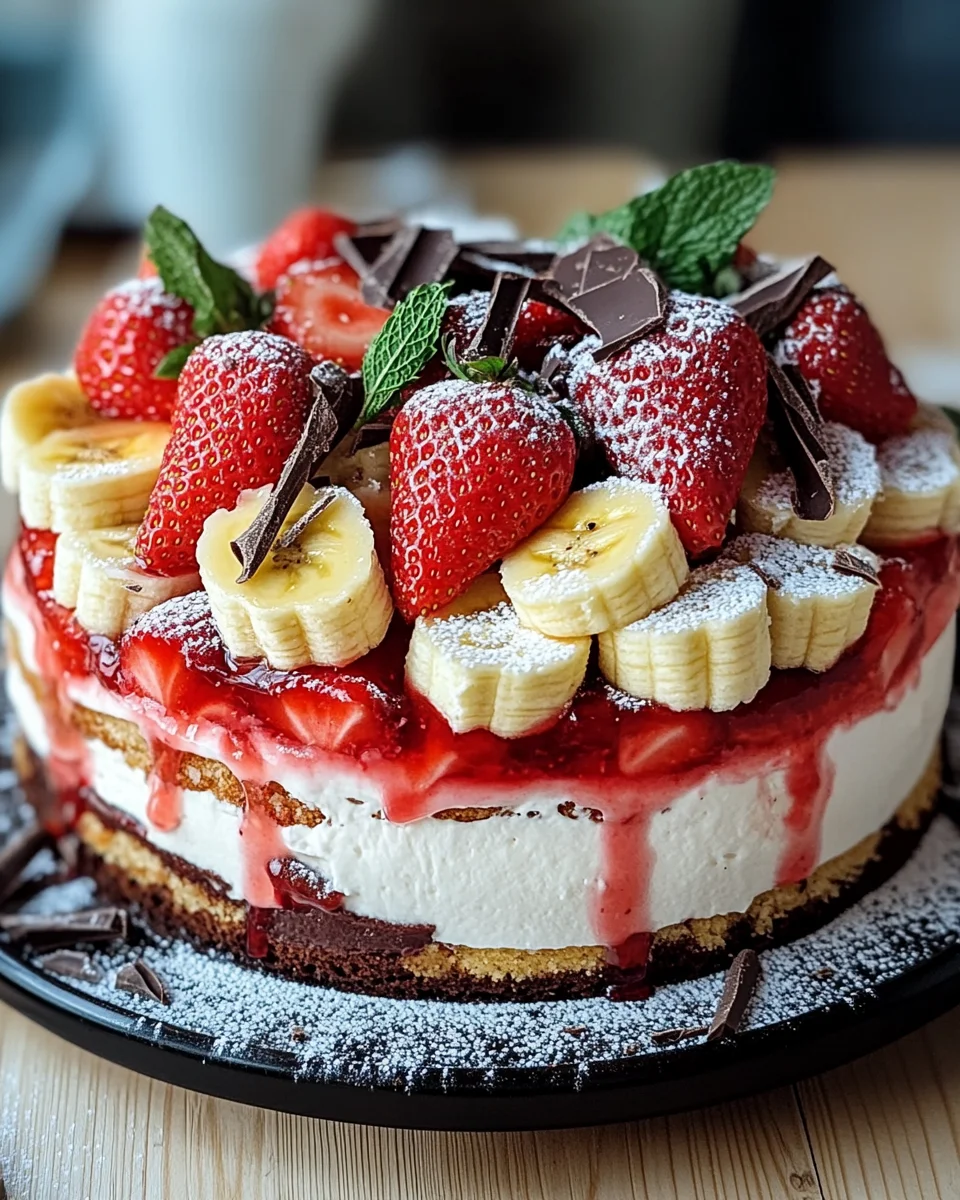 Erdbeer-Stracciatella-Bananen-Torte 21 Erdbeer-Stracciatella-Bananen-Torte