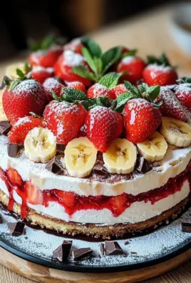 Erdbeer-Stracciatella-Bananen-Torte 22 Erdbeer-Stracciatella-Bananen-Torte
