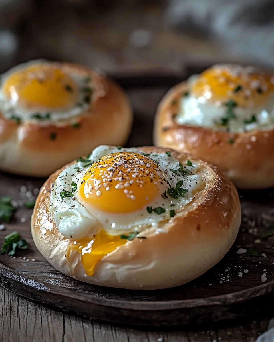 Gefüllte Frühstücksbrötchen mit Ei und Käse – im Ofen gebacken 15 Gefüllte