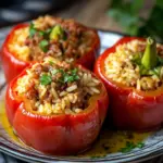 Gef&uuml;llte Paprika mit Hackfleisch und Reis