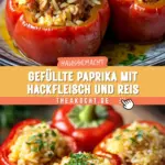 Gefüllte Paprika mit Hackfleisch und Reis 18 Pinterest Hidden Image