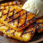 Gegrillte Ananas mit Honig & Zimt